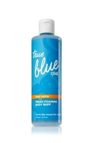 0787734616218 - BATH & BODY WORKS TRUE BLUE SPA FRESH FOAMING BODY BUFF 16 OZ.