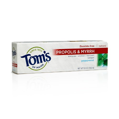 0787734707190 - TOM'S OF MAINE ANTIPLAQUE TOOTHPASTE WITH PROPOLIS AND MYRRH, PEPPERMINT BAKING