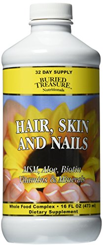 0787734792158 - BURIED TREASURE HAIR SKIN AND NAILS COMPLETE, 16 FLUID OUNCE