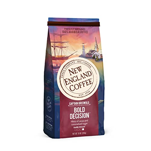 0787780601572 - NEW ENGLAND COFFEE BOLD DECISION – BOLD, FULL-BODIED DARK ROAST GROUND COFFEE - 10 OUNCE BAG (1 PACK)