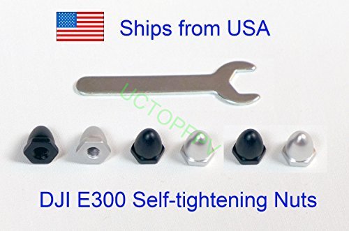 0787793504075 - SUMMITLINK?6X CNC ALUMINUM SELF-TIGHTENING NUTS W/ WRENCH FOR DJI E-SERIES E300 F550 F450 BY SUMMITLINK