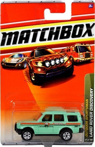 0787799533390 - MATTEL YEAR 2009 MATCHBOX MBX OUTDOOR SPORTSMAN SERIES 1:64 SCALE DIE CAST CAR #82 - WILDFIRE RESCUE GROUND PATROL AQUA BLUE MID-SIZE OFF-ROAD SPORT UTILITY VEHICLE LAND ROVER DISCOVERY BY MATCHBOX