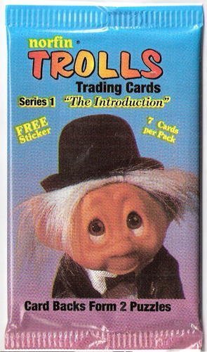 0787799589724 - UNOPENED NORFIN TROLLS SERIES 1 THE INTRODUCTION TRADING CARD PACK 7 CARDS PER PACK BY TOPPS