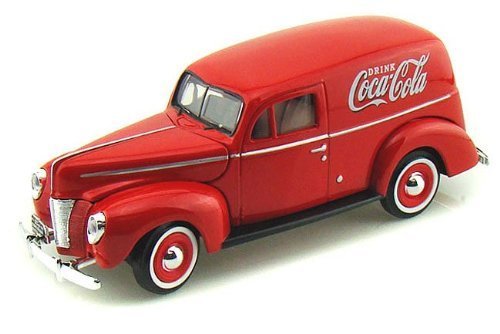 0787799753811 - 1940 FORD COCA-COLA DELIVERY PANEL VAN 1:24 SCALE (RED)