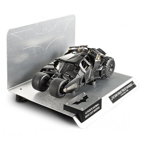 0787799951200 - THE DARK KNIGHT TRILOGY BATMOBILE WITH AUTHENTIC BATMAN MOVIE CAPE MATERIAL BY MATTEL IN 1:18 SCALE