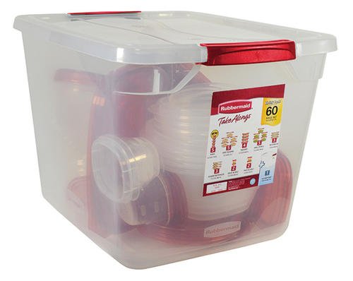 0787829345092 - FOOD ORGANIZER STORAGE CONTAINERS PLUS LIDS RUBBERMAID