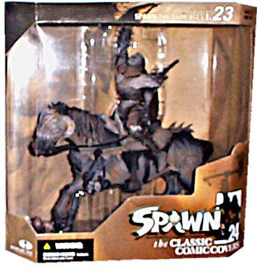 0787926112917 - MCFARLANE - SPAWN - THE DARK AGES - SERIES 24 - CLASSIC COMIC COVERS - THE BLACK KNIGHT AND BATTLE HORSE DELUXE BOXED SET W/ACTION FIGURES AND CUSTOM ACCESSORY (I.23)