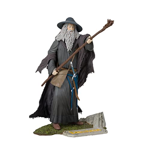 0787926140071 - MCFARLANE TOYS - WB 100: GANDALF THE GREY (THE LORD OF THE RINGS) MOVIE MANIACS 6IN POSED FIGURE