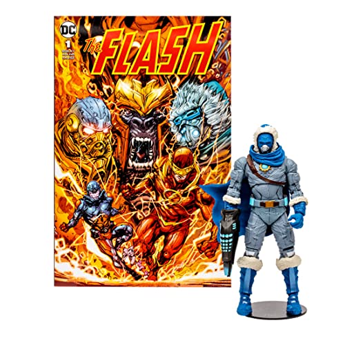 0787926159080 - MCFARLANE TOYS - DC DIRECT 7IN FIGURE WITH COMIC - THE FLASH WV2 - CAPTAIN COLD