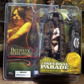 0787926178555 - MCFARLANE TOYS INFERNAL PARADE: BETHANY BLED THE PRISNER IN THE IRON MAIDEN