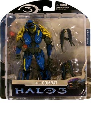 0787926183238 - HALO 3 SERIES 3 BLUE AND GOLD ELITE COMBAT FIGURE - STORE EXCLUSIVE VARIANT