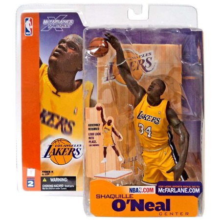0787926704112 - MCFARLANE TOYS NBA SPORTS PICKS SERIES 2 SHAQUILLE O'NEAL (LOS ANGELES LAKERS) YELLOW JERSEY ACTION FIGURE