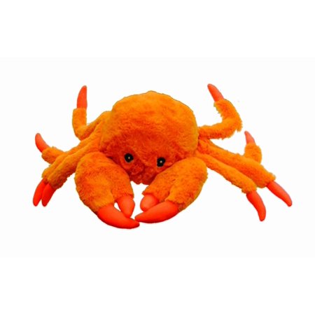 0788169064100 - JOLLY PETS TUG-A-MAL CRAB SQUEAKY TOY FOR PETS, LARGE