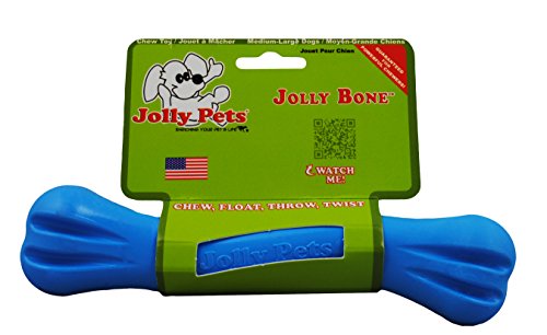 0788169077520 - JOLLY BONE FOR PETS, BLUE, 8-INCH