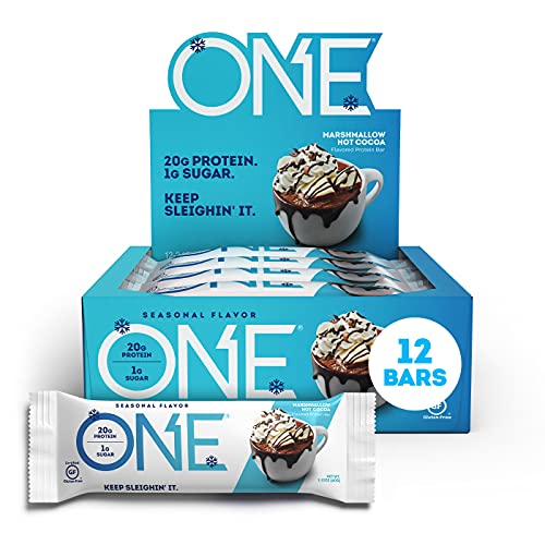 0788434103695 - ONE PROTEIN BARS, MARSHMALLOW HOT COCOA, GLUTEN FREE PROTEIN BARS WITH 20G PROTEIN AND ONLY 1G SUGAR, GUILT-FREE SNACKING FOR HIGH PROTEIN DIETS, 2.12 OZ (12 PACK)