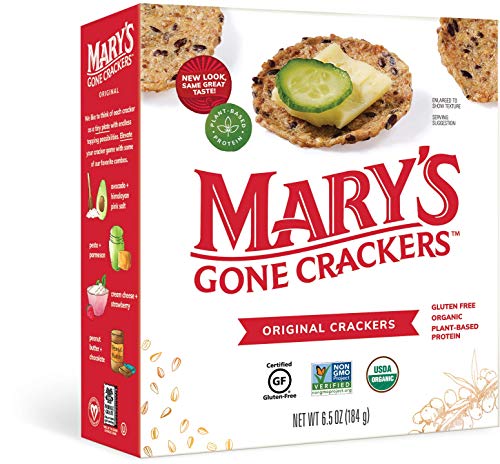 0788490745884 - MARYS GONE CRACKERS ORIGINAL CRACKERS, ORGANIC BROWN RICE, FLAX & SESAME SEEDS, GLUTEN FREE, 6.5 OUNCE (PACK OF 6)