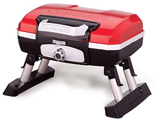 0788809952255 - CUISINART CGG-180T PETIT GOURMET PORTABLE TABLETOP GAS GRILL, RED
