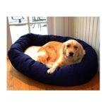 0788995612421 - PET BAGEL-STYLE BLUE DOG BED 40 IN