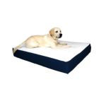 0788995614821 - ORTHOPEDIC DOUBLE DOG BED FABRIC BLUE SIZE LARGE 34 X 48 48 IN