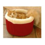 0788995641117 - SMALL 16 CAT CUDDLER PET BED RED