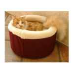 0788995641148 - SMALL 16 CAT CUDDLER PET BED BURGUNDY 16 IN