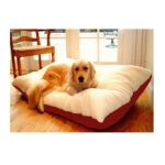 0788995651413 - RECTANGULAR PILLOW DOG BED FABRIC RED SIZE MEDIUM 30 X 40
