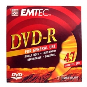 7890552036199 - DVD-R EMTEC 4.7GB GRAVÁVEL ENVELOPE