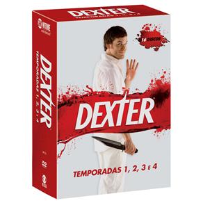 7890552104775 - DVD - BOX DEXTER: TEMPORADAS 1 2 3 E 4 - 16 DISCOS