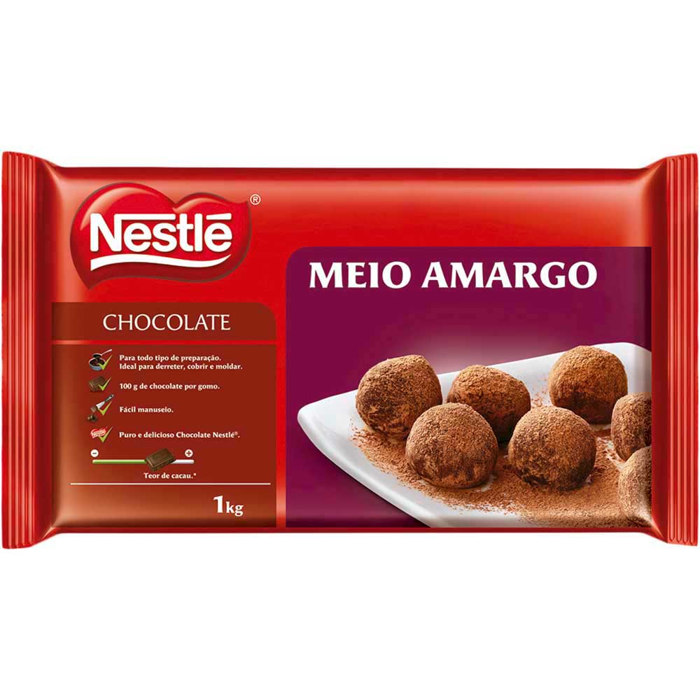 7891000000625 - COBERTURA CHOCOLATE MEIO AMARGO 1KG
