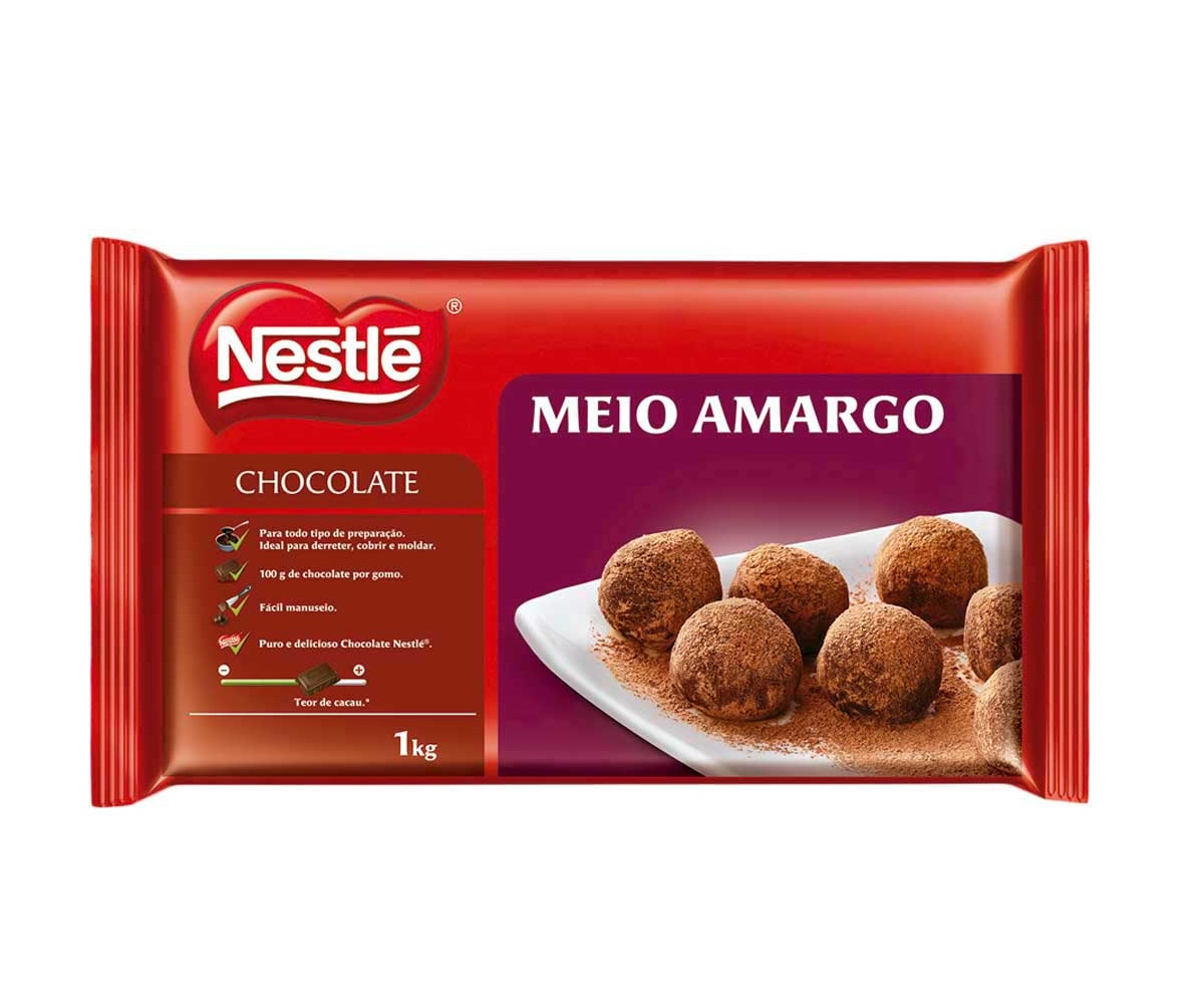 7891000104842 - COBERTURA NESTLE 1KG CHOCOLATE.MEIO AMARGO