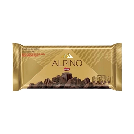 7891000276471 - CHOCOLATE AO LEITE ALPINO PACOTE 90G