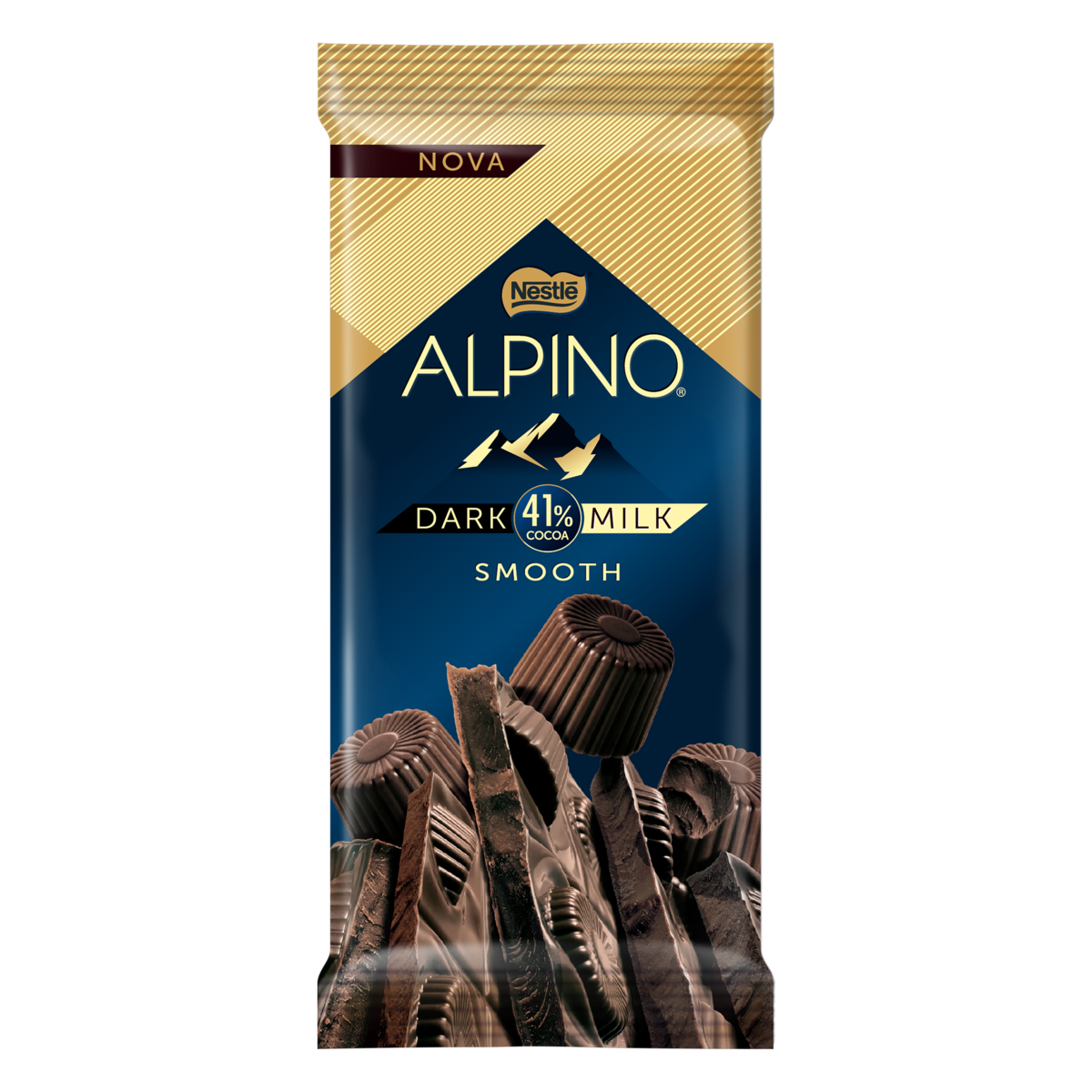 7891000306758 - CHOCOLATE AMARGO DARK MILK 41% CACAU SMOOTH ALPINO PACOTE 85G