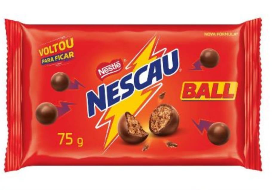 7891000338285 - CHOCOLATE AO LEITE NESCAU BALL PACOTE 75G