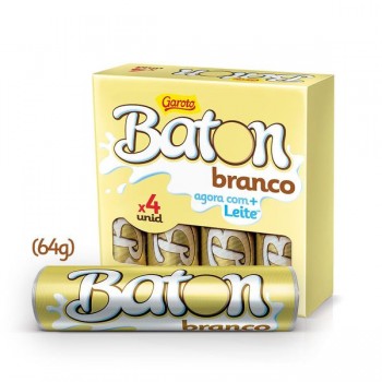 7891008188288 - CHOCOLATE.GAROTO BATON BRANCO C/4