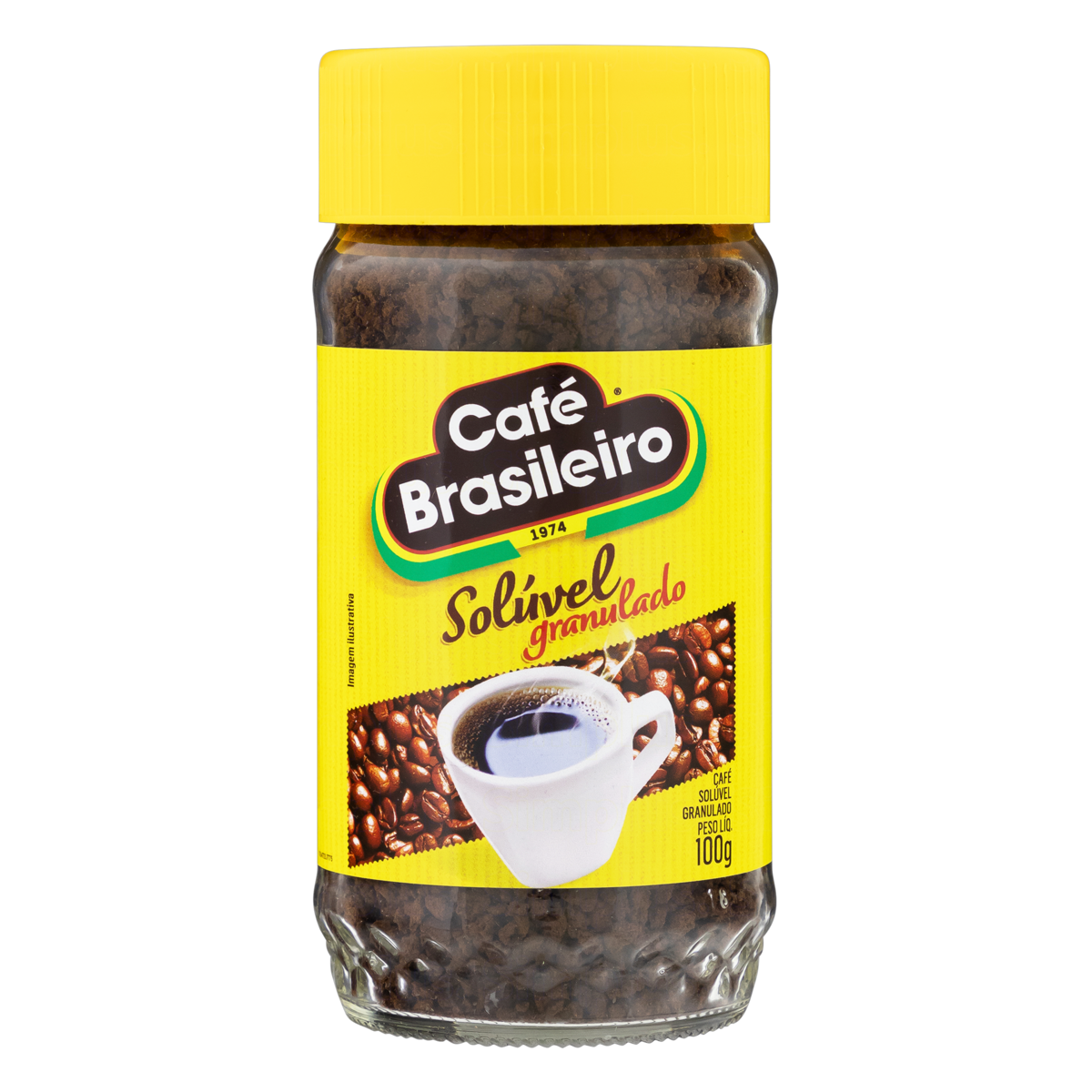 7891018000457 - CAFÉ SOLÚVEL GRANULADO CAFÉ BRASILEIRO VIDRO 100G
