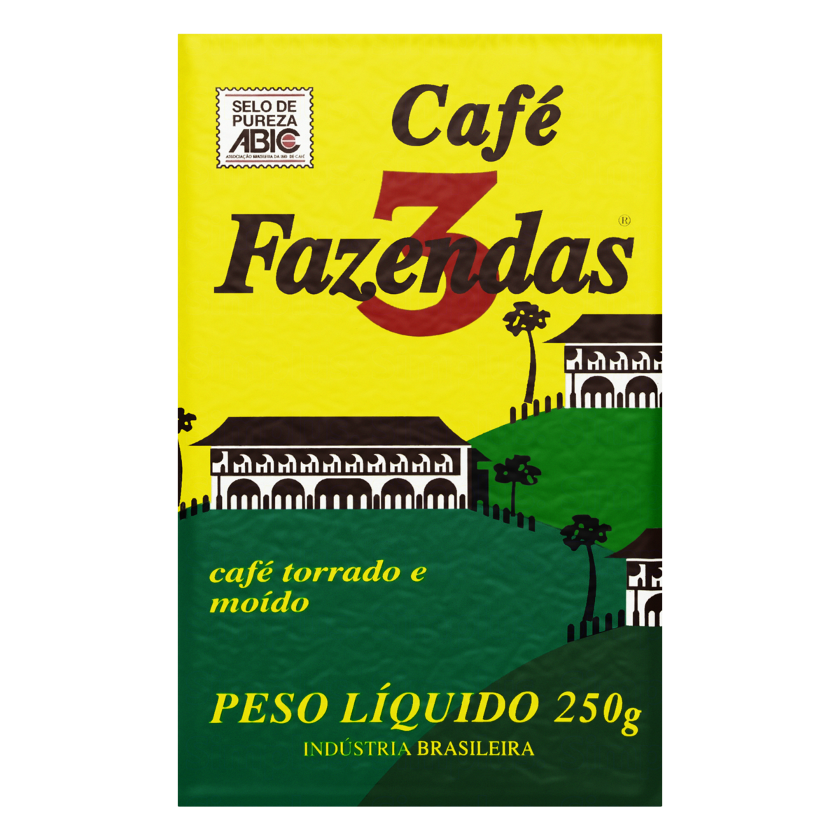 7891018000655 - CAFÉ TORRADO E MOÍDO A VÁCUO CAFÉ 3 FAZENDAS PACOTE 250G
