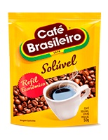 7891018000662 - CAFÉ SOLÚVEL EM PÓ CAFÉ BRASILEIRO PACOTE 50G REFIL ECONÔMICO