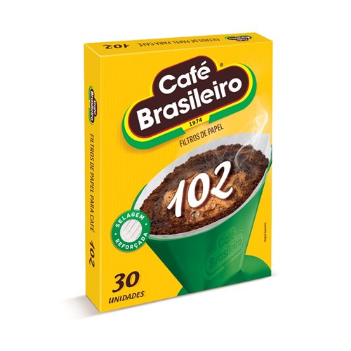 7891018003502 - FILTRO DE PAPEL CAFÉ BRASILEIRO 102 CAIXA 30 UNIDADES