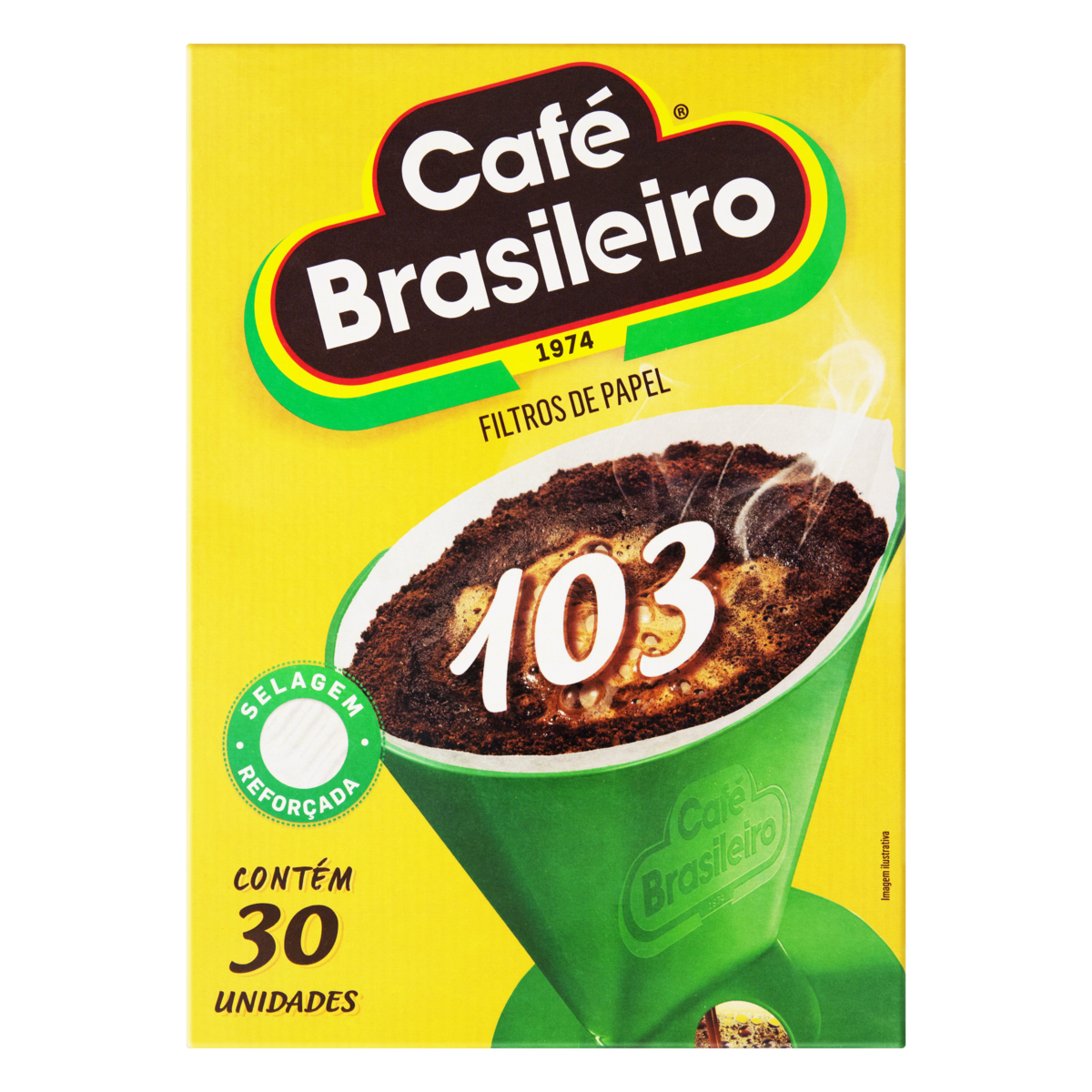 7891018003519 - FILTRO DE PAPEL CAFÉ BRASILEIRO 103 CAIXA 30 UNIDADES