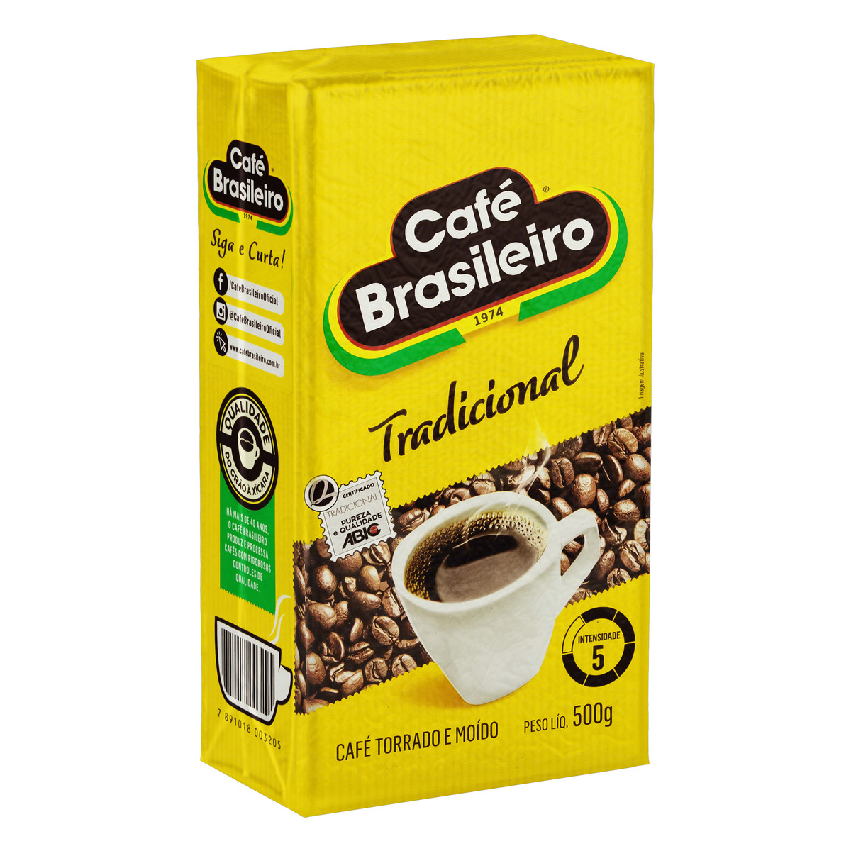 7891018427650 - CAFÉ TORRADO E MOÍDO A VÁCUO TRADICIONAL CAFÉ BRASILEIRO PACOTE 500G