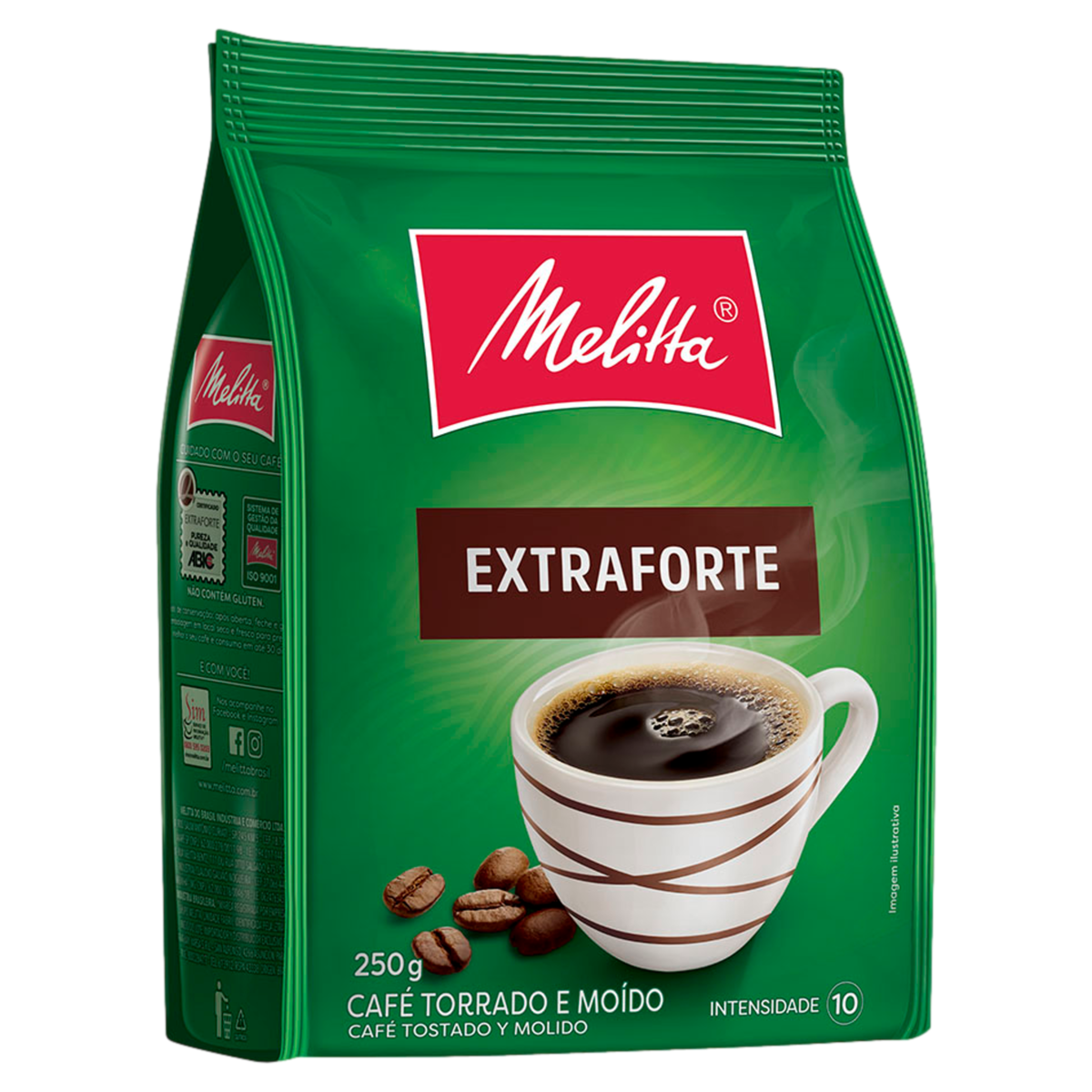 7891021006095 - CAFÉ TORRADO E MOÍDO EXTRAFORTE MELITTA PACOTE 250G