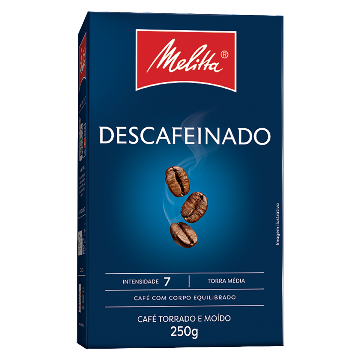 7891021006309 - CAFÉ TORRADO E MOÍDO DESCAFEINADO MELITTA CAIXA 250G