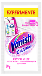 7891035991066 - TIRA-MANCHAS PÓ BRANQUEADOR VANISH OXI ACTION CRYSTAL WHITE SACHÊ 30G