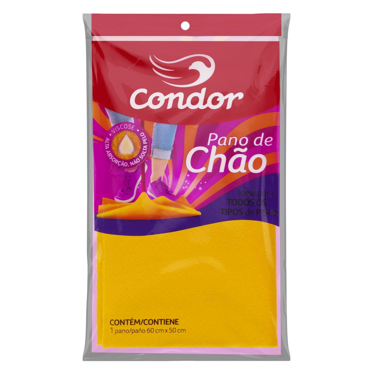 7891055772003 - PANO DE CHÃO CONDOR 60CM X 50CM