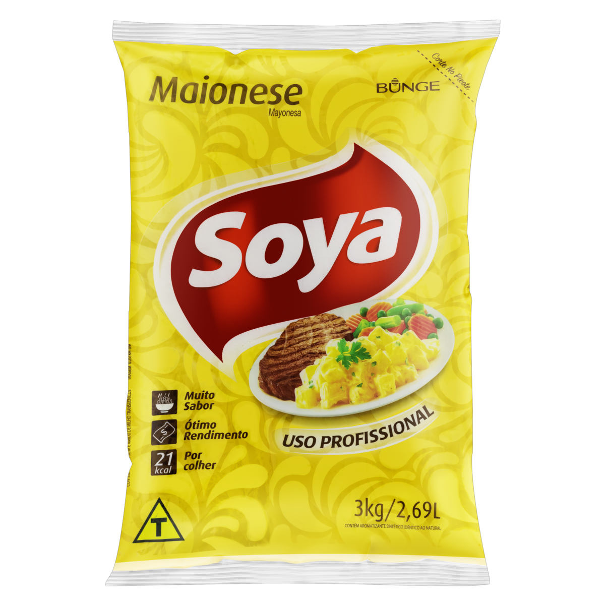 7891080617393 - MAIONESE USO PROFISSIONAL SOYA PACOTE 3KG