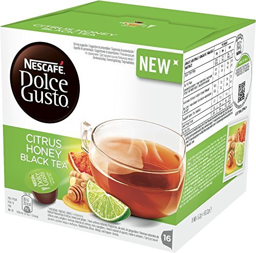 7891106000987 - NESCAFE DOLCE GUSTO PODS/ CAPSULES - CITRUS HONEY BLACK TEA (NEW) = 16 COUNT (PACK OF 3)