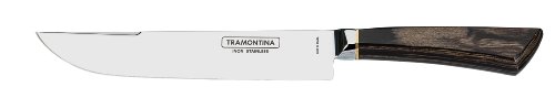 7891112174139 - FACA PARA CHURRASCO TRAMONTINA EM AÇO INOX - 7