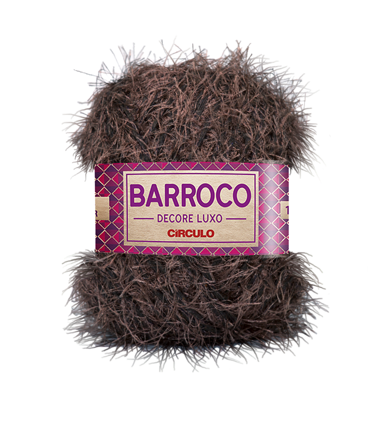 7891113022880 - BARBANTE BARROCO DECORE LUXO COR7996 CHOCOLATE
