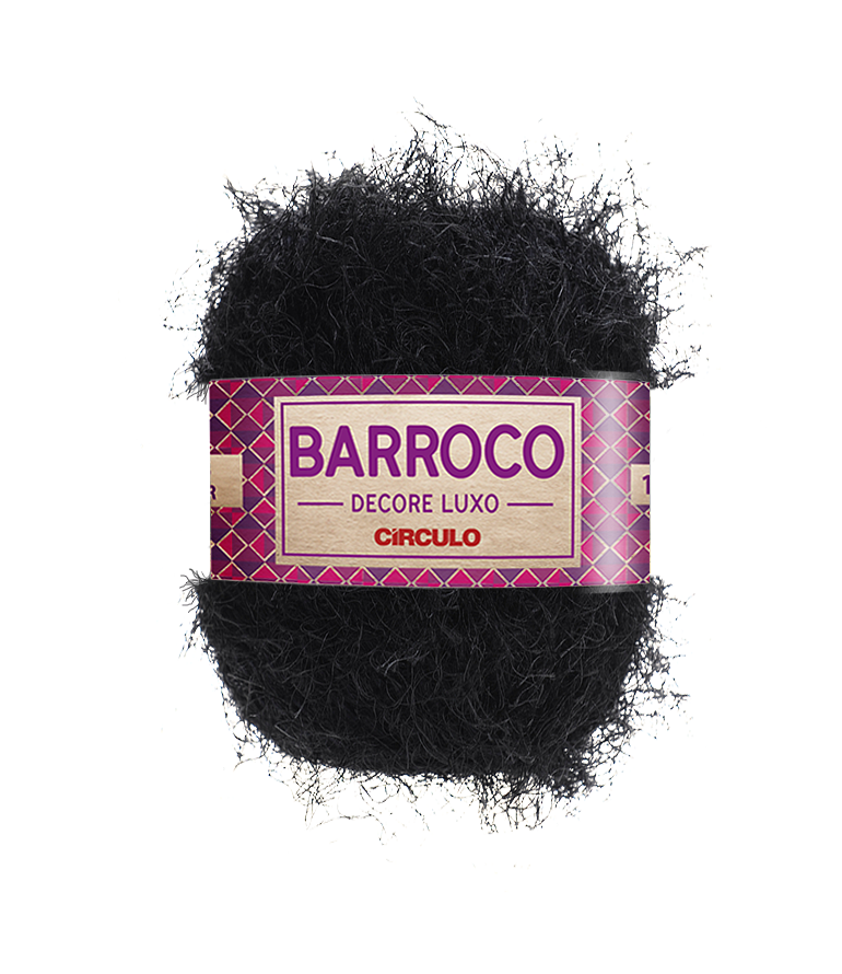 7891113457705 - BARBANTE BARROCO DECORE LUXO COR900 PRETO