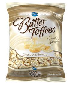 7891118012299 - BALA BUTTER TOFFEES CHOCOLATE BRANCO
